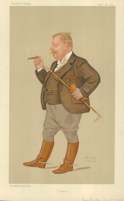 Sr. Edward Linley Sambourne, Sammy, 16 de enero de 1892, caricatura de Vanity Fair de Leslie Matthew Ward